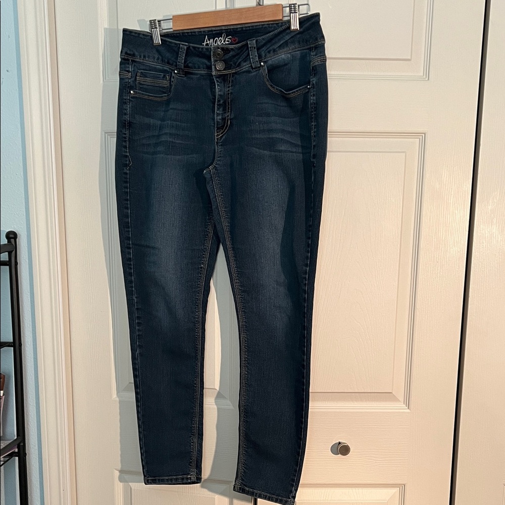Angels Women's Deep Blue Skinny Jeans